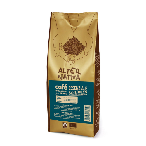 Kawa Ziarnista Arabica/Robusta Essenziale Fair Trade Bezglutenowa BIO 500 g Alternativa