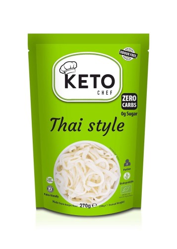 Makaron Konjac Thai Style Bezglutenowy BIO 270 g Keto Chef (Better Than Foods)