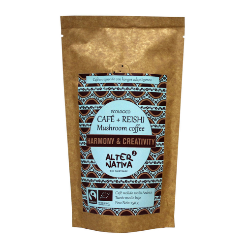Kawa Mielona Arabica z Reishi Fair Trade Bezglutenowa BIO 150 g Alternativa3