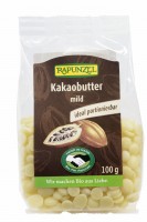 Tłuszcz Kakaowy w Krążkach BIO 100 g Rapunzel