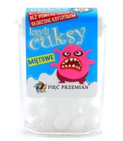 Cuksy Miętowe Słodzone Ksylitolem 13 g Pięć Przemian