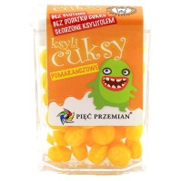 Cuksy Pomarańczowe Słodzone Ksylitolem 13 g Pięć Przemian