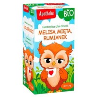 Herbatka dla dzieci Melisa, Rumianek (dawniej Uspokajająca) BIO 20x1,5g Apotheke
