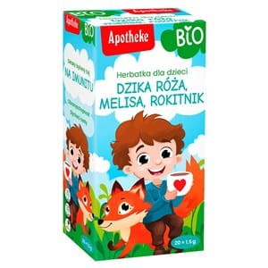 Herbatka dla Dzieci Dzika Róża i Rokitnik (dawniej Na Odporność) BIO 20x1,5g Apotheke