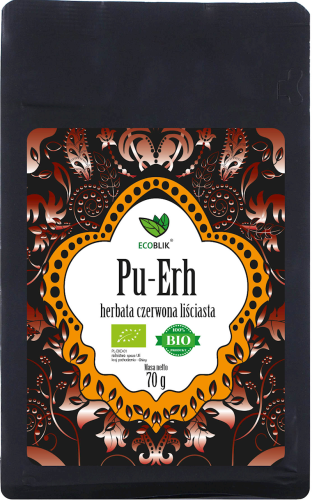 Herbata Czerwona Liściasta Pu Erh BIO 70 g Ecoblik