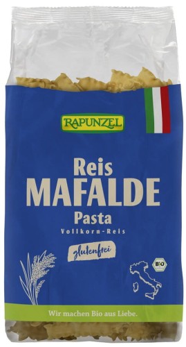Makaron Ryżowy Razowy Mafalde Bezglutenowy BIO 250 g Rapunzel
