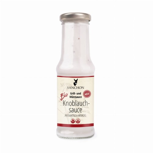 Sos Czosnkowy Bezglutenowy BIO 210 ml Sanchon
