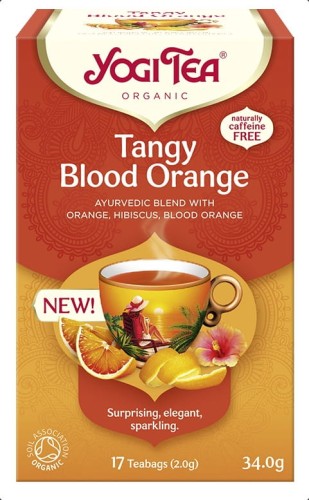Herbatka Orzeźwiająca Czerwona Pomarańcza (Tangy Blood Orange) BIO (17 x 2 g) 34 g  Yogi Tea
