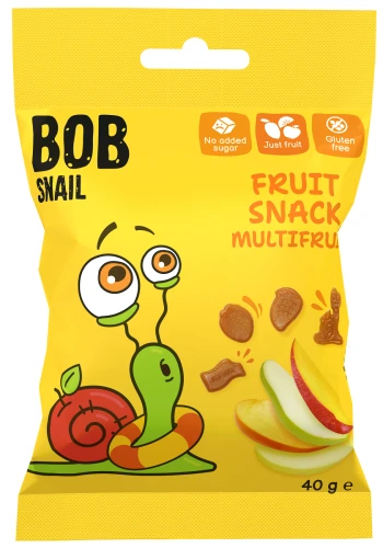 Żelki Wieloowocowe bez Żelatyny Bezglutenowe 40 g Bob Snail