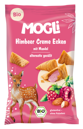 Rożki z Kremem Migdałowo - Malinowym Bezglutenowe BIO 30 g Mogli