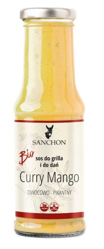 Sos Curry Mango Bezglutenowy BIO 210 ml Sanchon