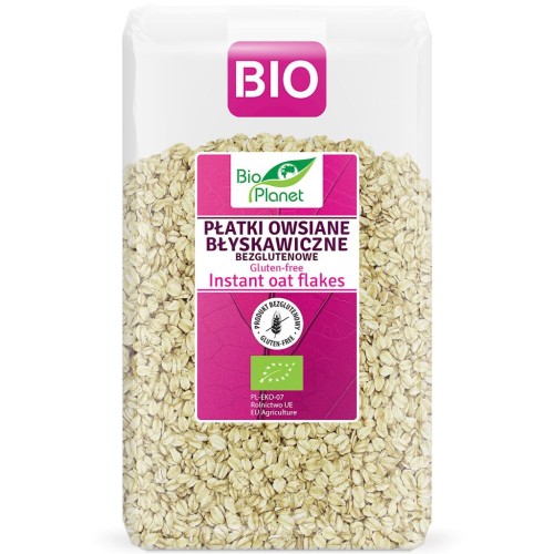 Płatki Owsiane Błyskawiczne Bezglutenowe BIO 600 g Bio Planet