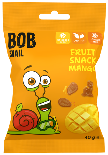 Żelki Mango bez Żelatyny Bezglutenowe 40 g Bob Snail
