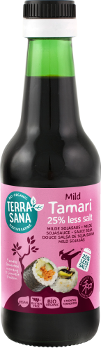 14667SOS SOJOWY TAMARI 25 % MNIEJ SOLI BEZGLUTENOWY BIO 250 ml - TERRASANA-1
