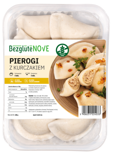 Pierogi z Kurczakiem Bezglutenowe 280 g Bezglutenowe