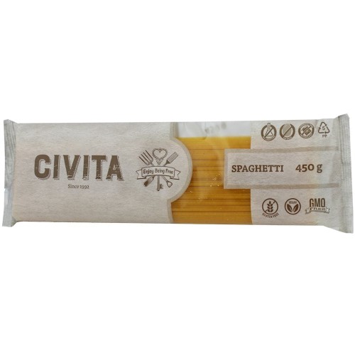 Makaron Kukurydziany Spaghetti Bezglutenowy 450 g Civita