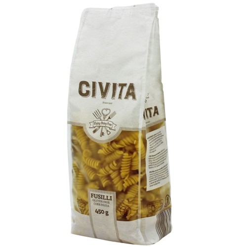 Makaron Kukurydziany Świderki Bezglutenowy 450 g  Civita