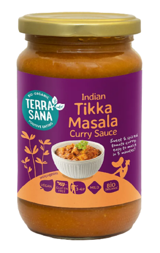 Sos Curry Indian Tikka Masala Bezglutenowy BIO 350 g Terrasana