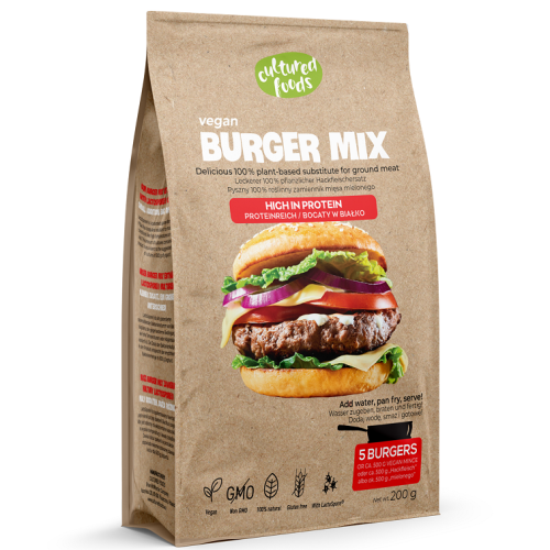 Zamiennik Mięsa Mielonego na Burgery Bezglutenowy 200 g Cultured Foods