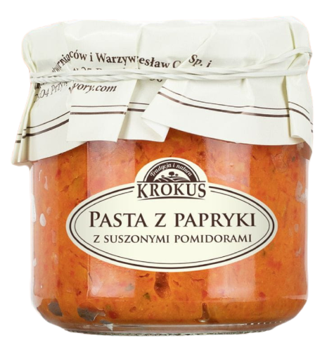 Pasta z Papryki z Suszonymi Pomidorami Bezglutenowa 180 g Krokus