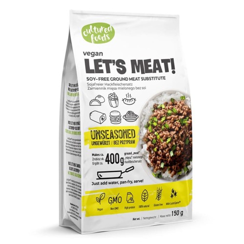 Zamiennik Mięsa Mielonego bez Przypraw Bezglutenowy 150 g Cultured Foods