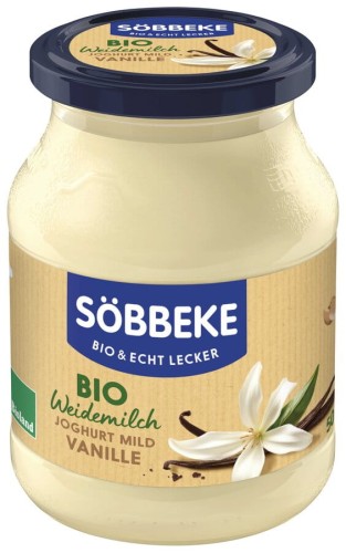 Jogurt Kremowy Waniliowy BIO 500 g Słoik Sobbeke