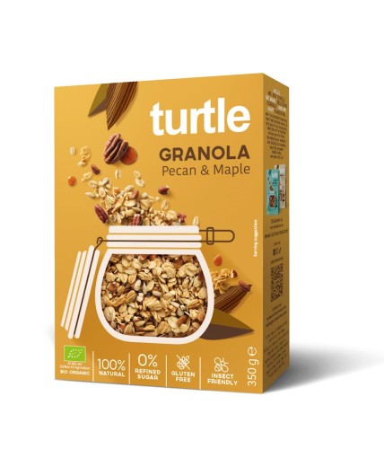 Granola Orzechy Pekan - Syrop Klonowy Bezglutenowa BIO 350 g  Turtle