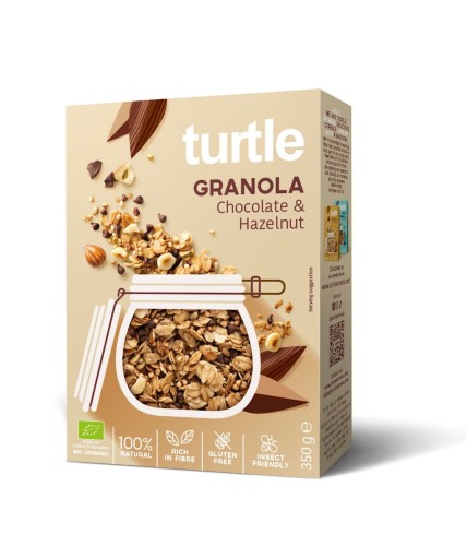 Granola Czekolada Orzechy Laskowe Bezglutenowe BIO 350 g Turtle
