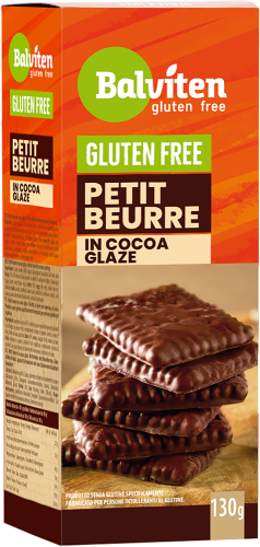 Herbatniki Petit Beurre w Polewie Kakaowej Bezglutenowe 130 g Balviten