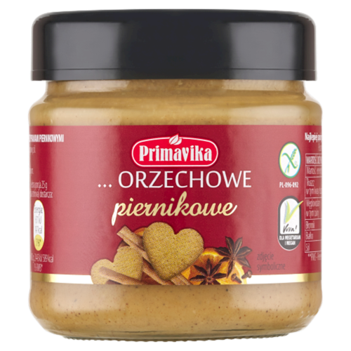 Pasta Orzechowa Piernikowa Bezglutenowa 185 g Primavika