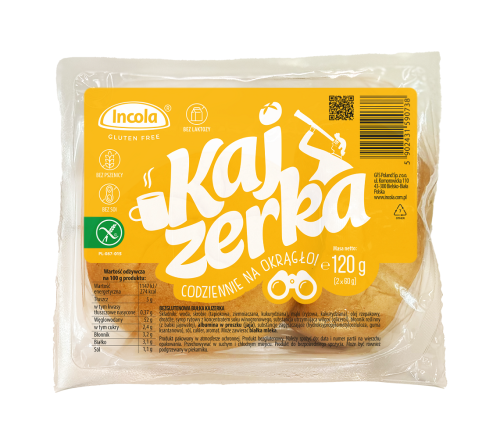 Bułki Kajzerki Bezglutenowe (2 x 60 g) 120 g Incola