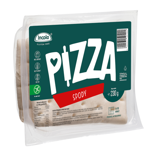 Spody do Pizzy Bezglutenowe 230 g Incola