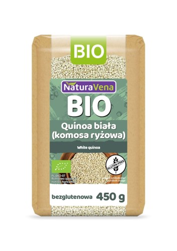 Quinoa Biała Komosa Ryżowa Bezglutenowa BIO 450 g Naturavena