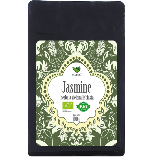 Herbata Zielona Liściasta Jaśminowa BIO 100 g Ecoblik
