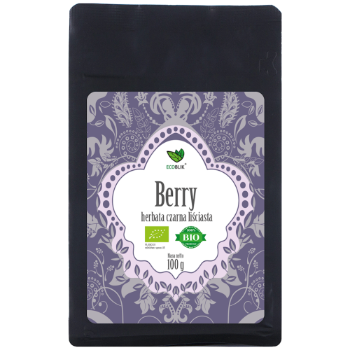 Herbata Czarna Liściasta Owoce Leśne BIO 100 g Ecoblik