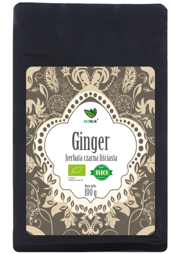 Herbata Czarna Liściasta Imbirowa BIO 100 g Ecoblik