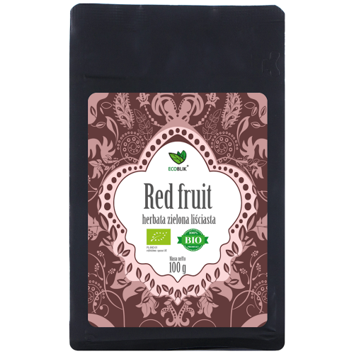 Herbata Zielona Liściasta Czerwone Owoce BIO 100 g Ecoblik