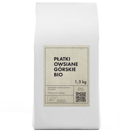 Płatki Owsiane Górskie BIO 1,5 kg The Planet