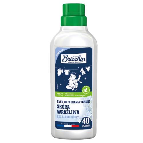 Płyn Do Zmiękczania Tkanin Dla Skóry Wrażliwej 750 ml (40 Prań) Briochin