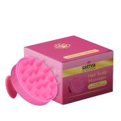 Szczotka do Masażu Skóry Głowy Różowa Sattva