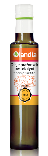 Olej z Prażonych Pestek Dyni Tłoczony na Zimno 250ml Olandia