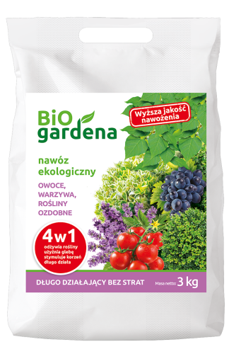 Nawóz do Owoców, Warzyw, Roślin Ozdobnych 4w1 ECO 3 kg Biogardena