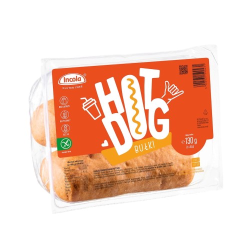 Bułki Hot Dog Bezglutenowe 130 g Incola