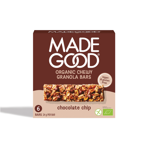 Batoniki Granola Crunchy z Czekoladą Bezglutenowe BIO (6 x 24g)  144g MadeGood
