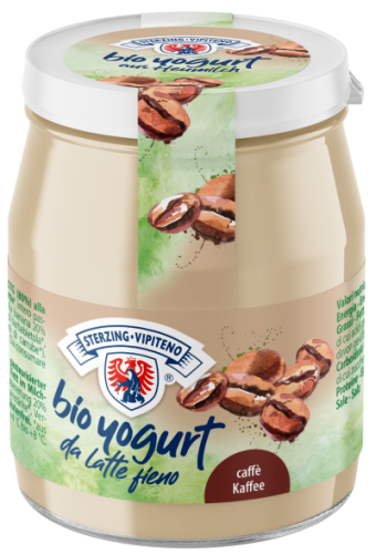 Jogurt Kawowy z Mleka Siennego Bezglutenowy BIO 150g Słoik Sterzing-Vipiteno