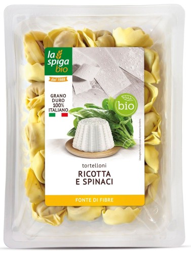 Tortelloni Świeże z Ricottą i Szpinakiem BIO 250g La Spiga