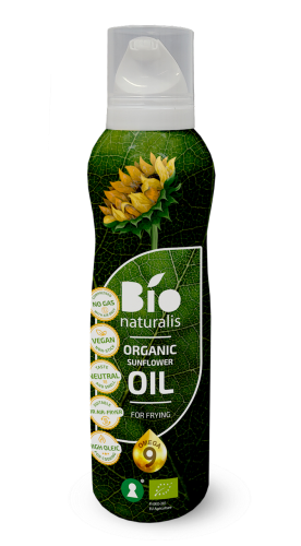 Olej Słonecznikowy Spray Do Gotowania i Smażenia Tłoczony na Zimno BIO 200ml Ekko