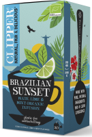 Herbatka Yerba Mate z Miętą i Limonką Brazilian Sunset BIO (20 x 2g) 40g Clipper