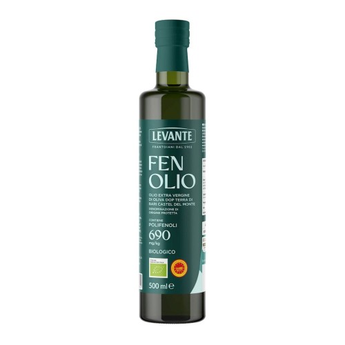 Oliwa z Oliwek Extra Virgin Wysokopolifenolowa Fenolio PDO Terra Di Bari Castel Del Monte BIO 500ml Levante
