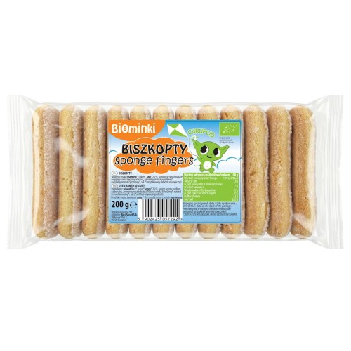 Biszkopty BIO 200g Biominki